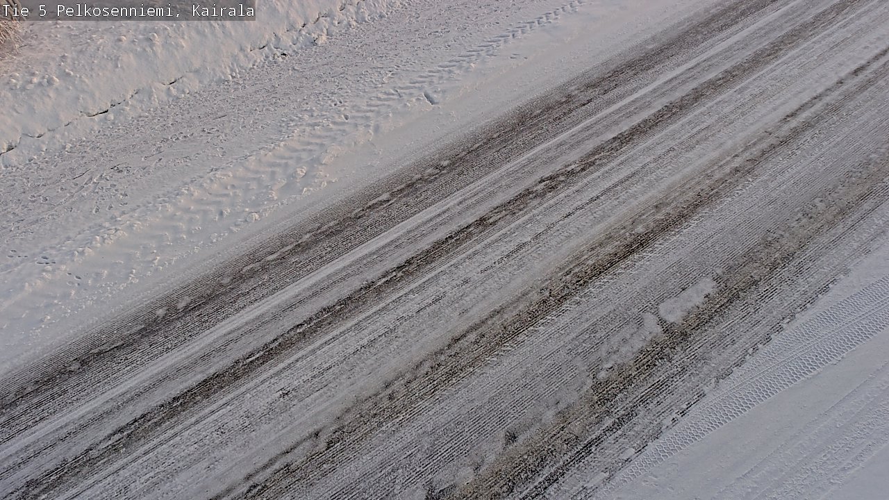 Weather Camera Image Road 5 Pelkosenniemi, Kairala, Pelkosenniemi, Lappi