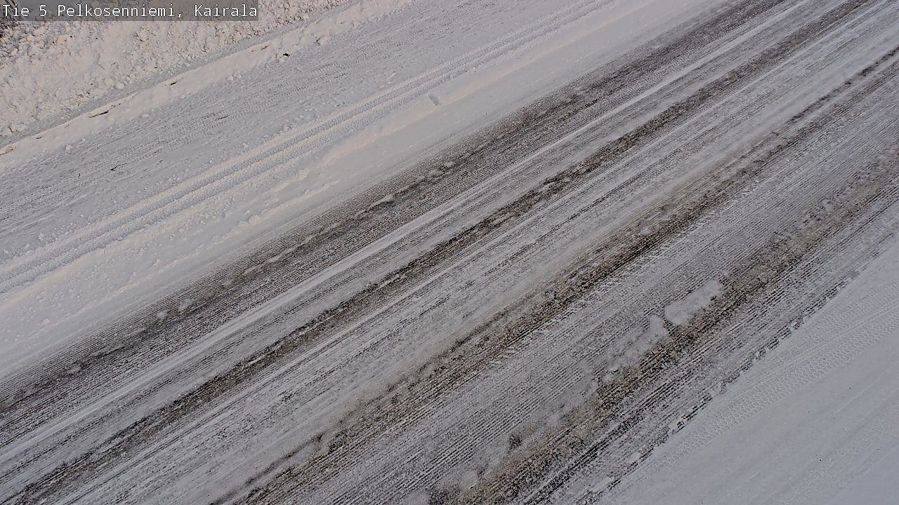 Weather Camera Image Road 5 Pelkosenniemi, Kairala, Pelkosenniemi, Lappi