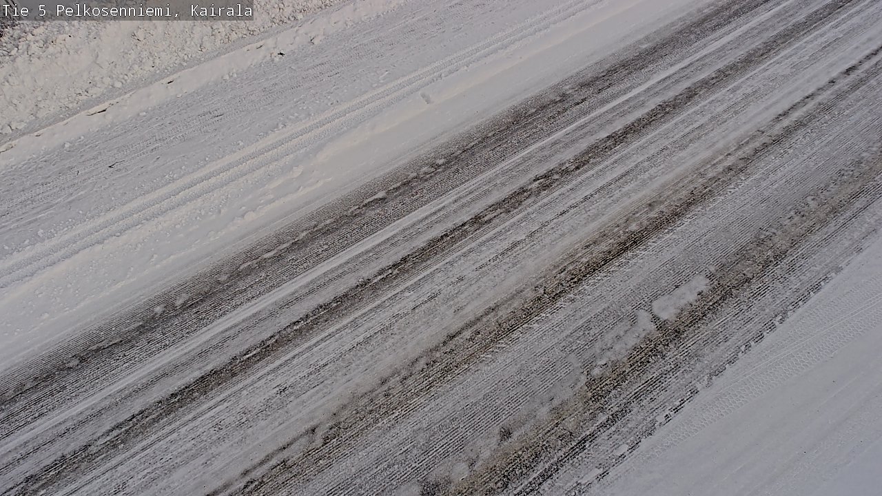 Weather Camera Image Road 5 Pelkosenniemi, Kairala, Pelkosenniemi, Lappi
