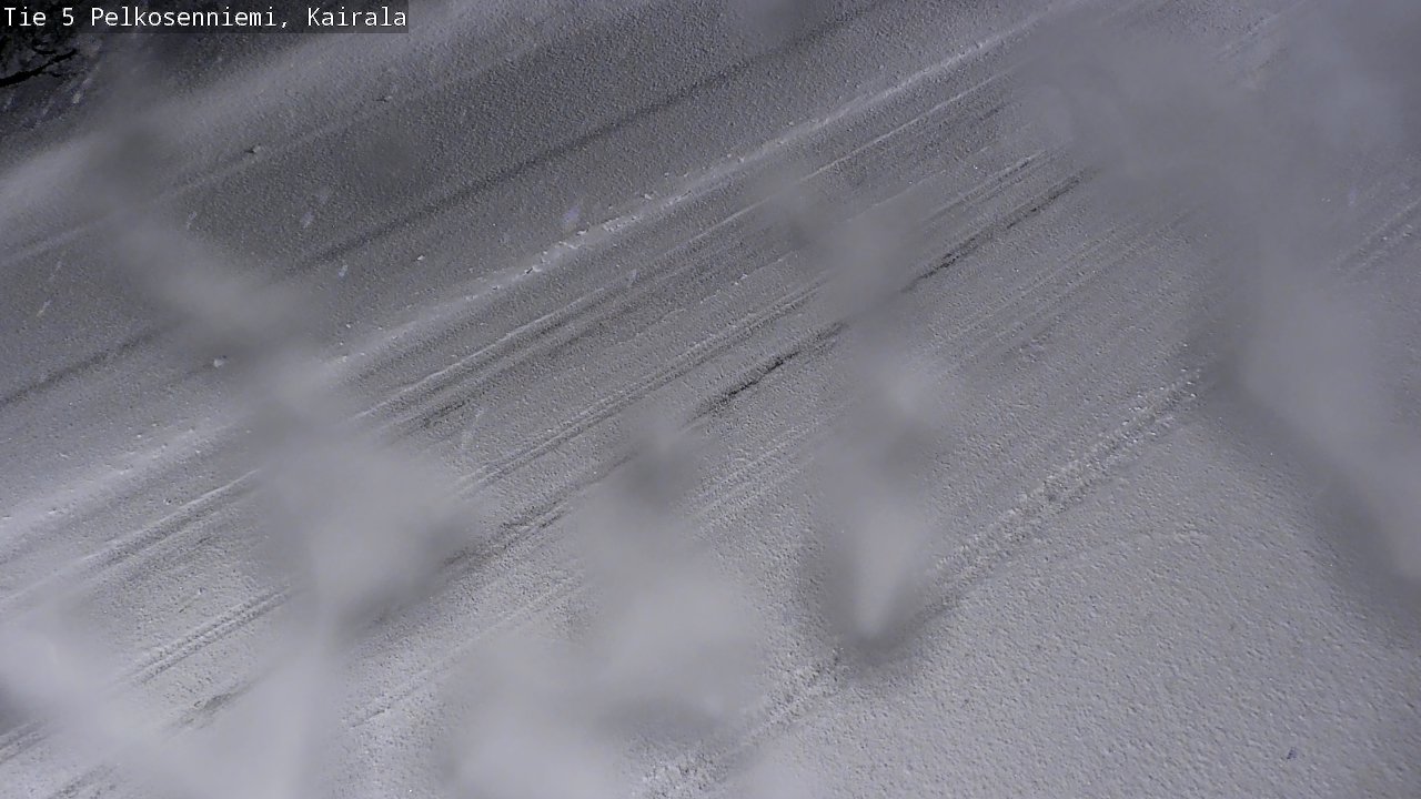Weather Camera Image Road 5 Pelkosenniemi, Kairala, Pelkosenniemi, Lappi