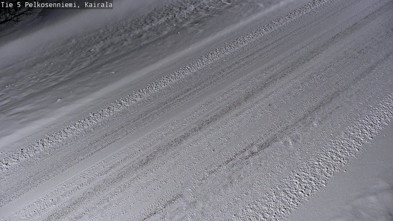 Weather Camera Image Road 5 Pelkosenniemi, Kairala, Pelkosenniemi, Lappi