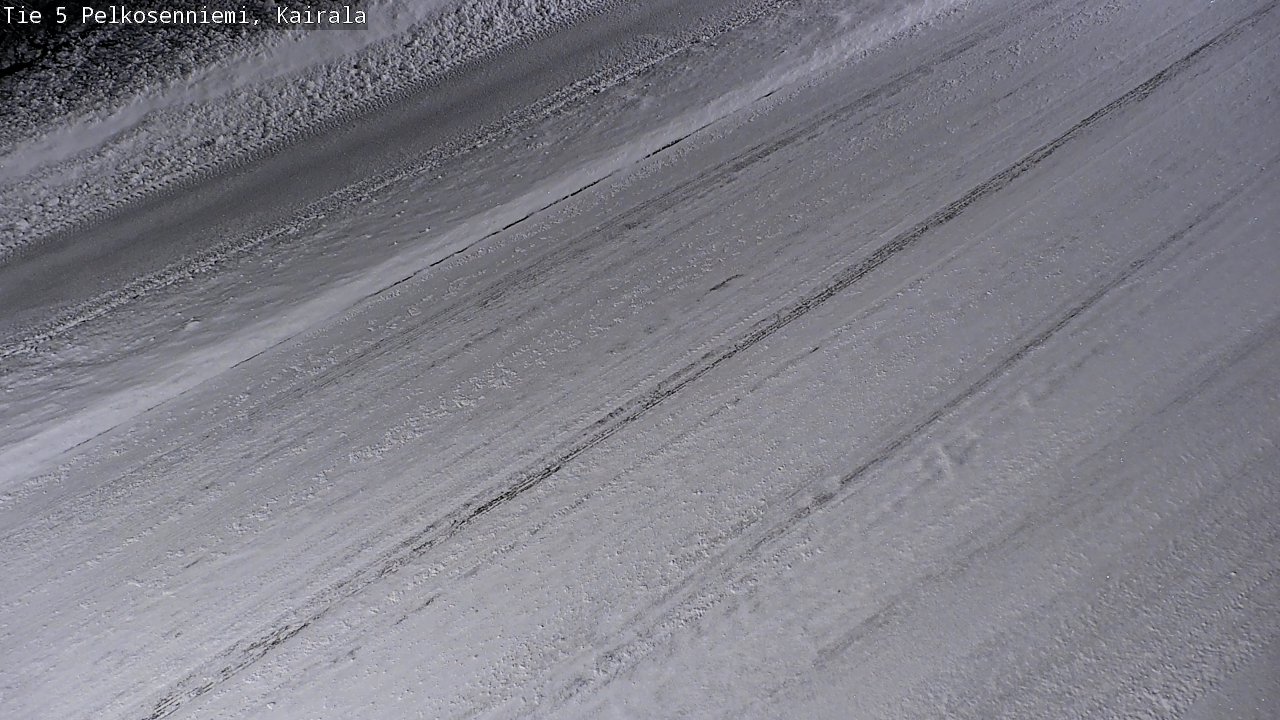 Weather Camera Image Road 5 Pelkosenniemi, Kairala, Pelkosenniemi, Lappi