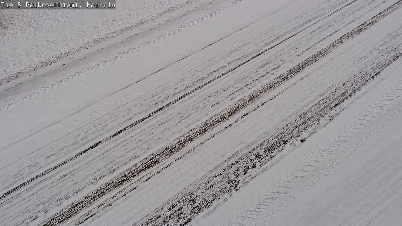 Weather Camera Image Road 5 Pelkosenniemi, Kairala, Pelkosenniemi, Lappi