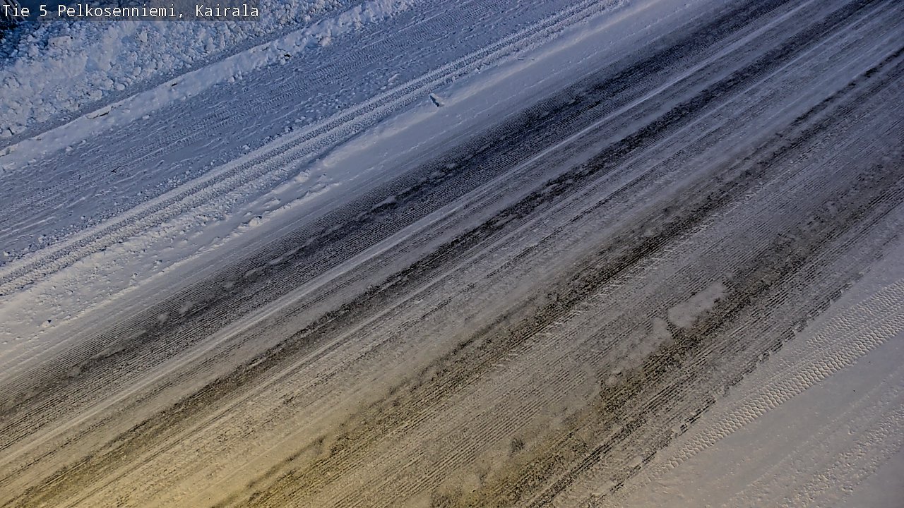 Weather Camera Image Road 5 Pelkosenniemi, Kairala, Pelkosenniemi, Lappi