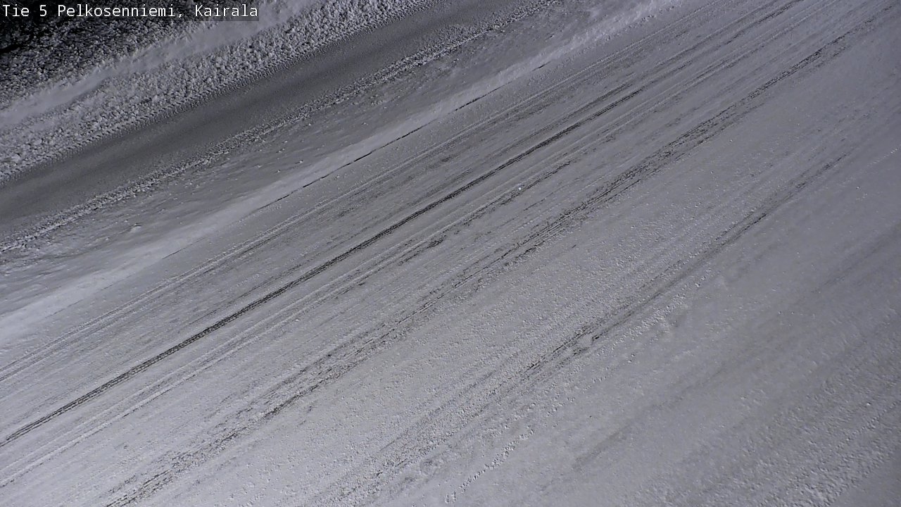 Weather Camera Image Road 5 Pelkosenniemi, Kairala, Pelkosenniemi, Lappi