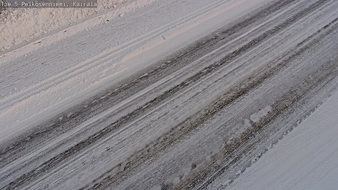 Weather Camera Image Road 5 Pelkosenniemi, Kairala, Pelkosenniemi, Lappi
