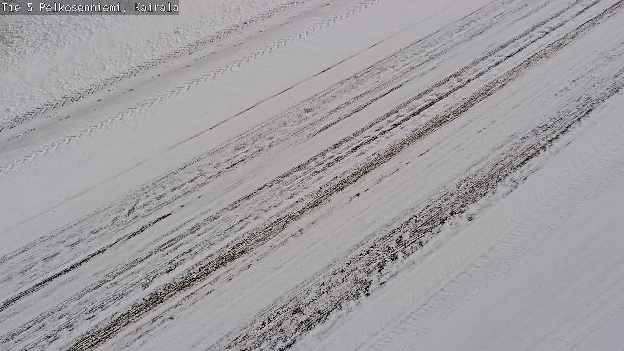 Weather Camera Image Road 5 Pelkosenniemi, Kairala, Pelkosenniemi, Lappi