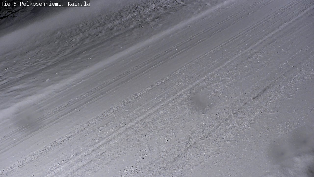 Weather Camera Image Road 5 Pelkosenniemi, Kairala, Pelkosenniemi, Lappi