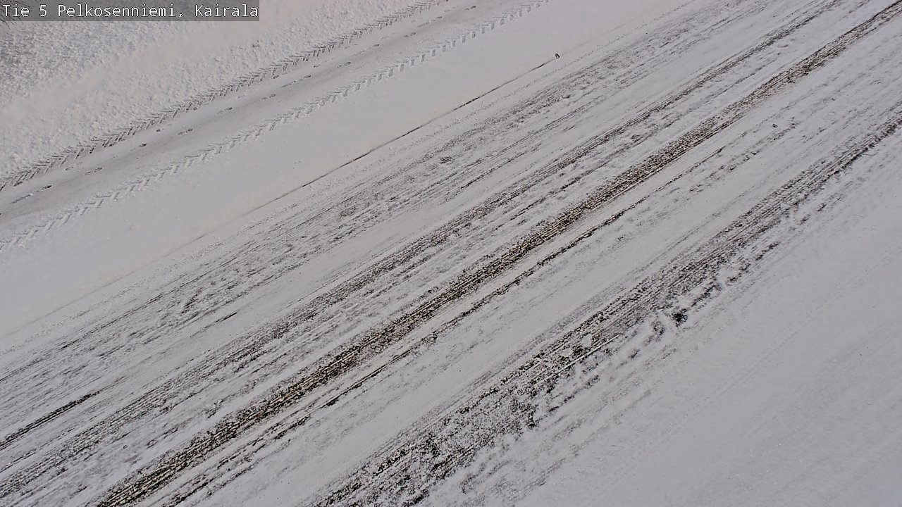 Weather Camera Image Road 5 Pelkosenniemi, Kairala, Pelkosenniemi, Lappi