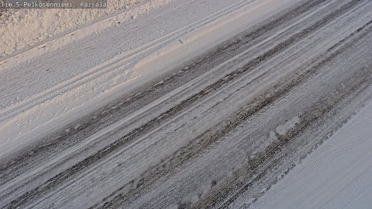 Weather Camera Image Road 5 Pelkosenniemi, Kairala, Pelkosenniemi, Lappi