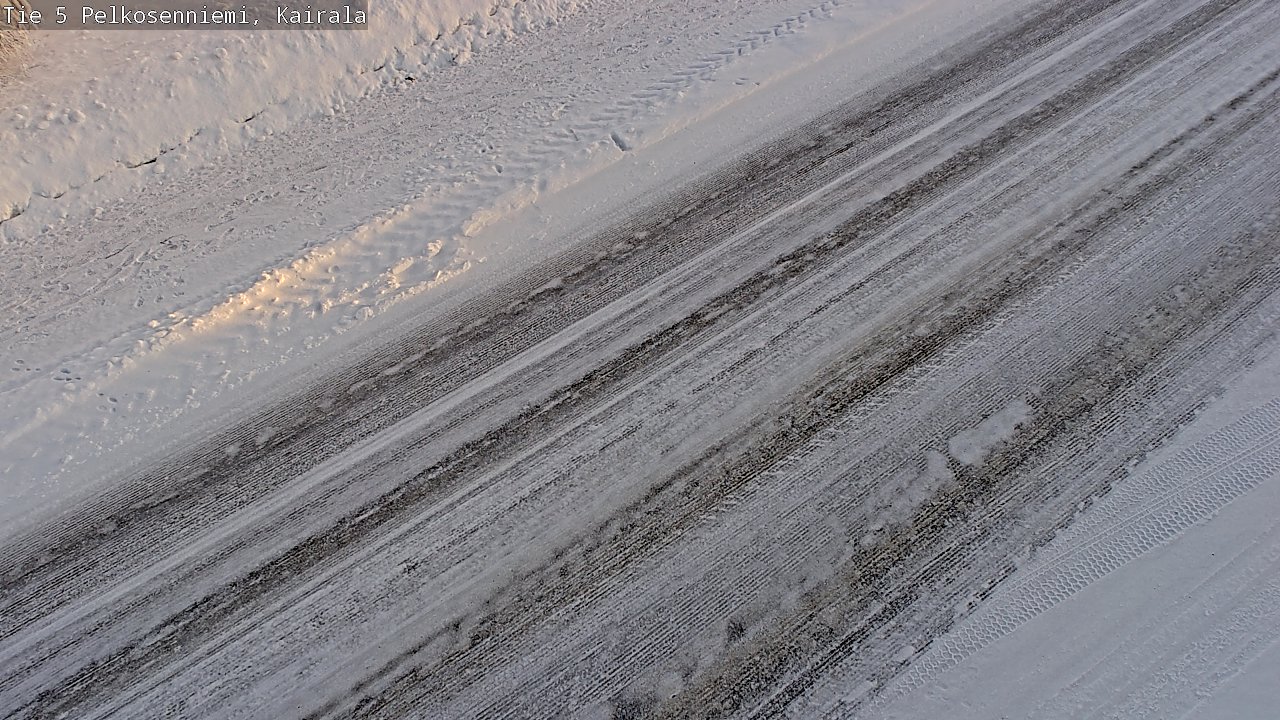 Weather Camera Image Road 5 Pelkosenniemi, Kairala, Pelkosenniemi, Lappi