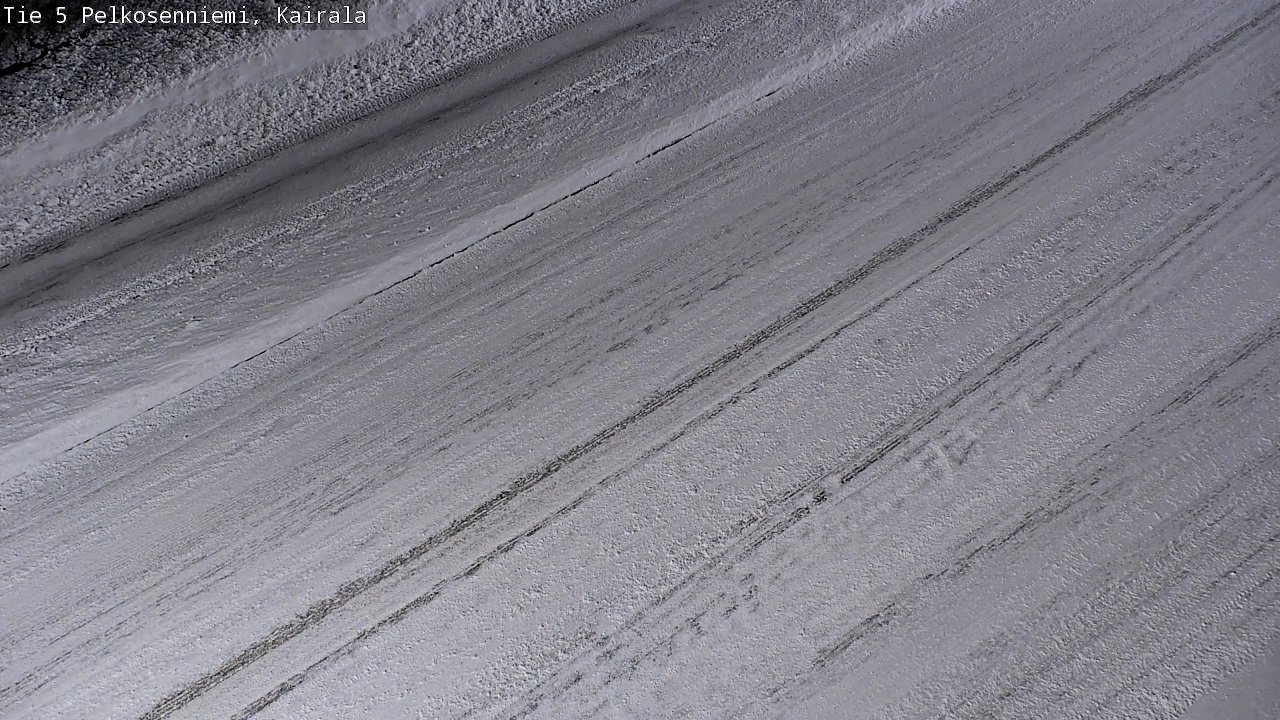 Weather Camera Image Road 5 Pelkosenniemi, Kairala, Pelkosenniemi, Lappi