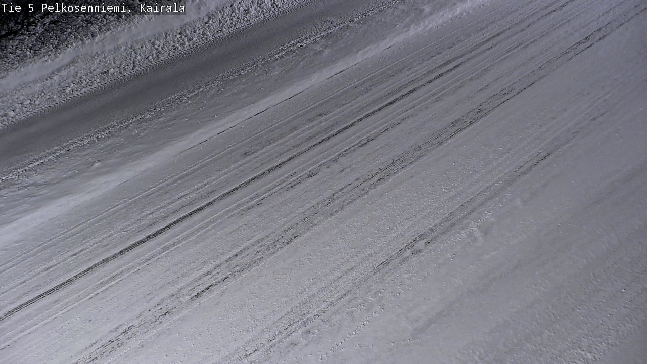 Weather Camera Image Road 5 Pelkosenniemi, Kairala, Pelkosenniemi, Lappi