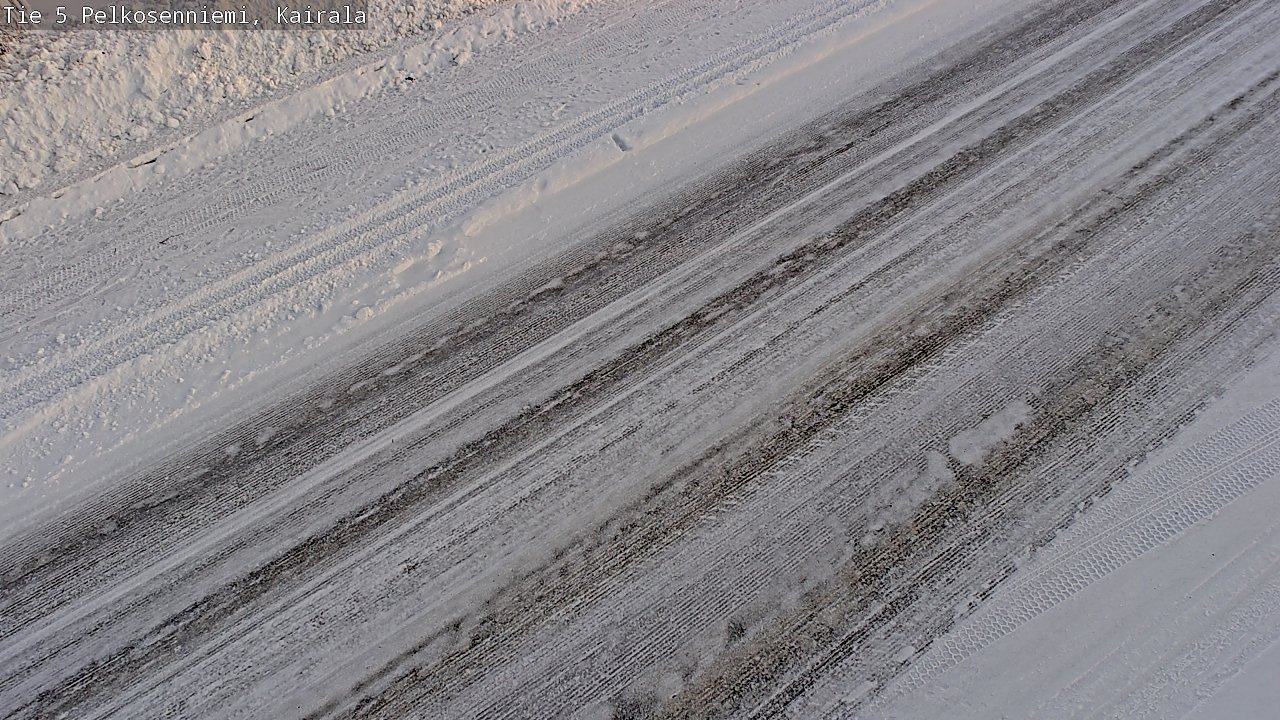 Weather Camera Image Road 5 Pelkosenniemi, Kairala, Pelkosenniemi, Lappi