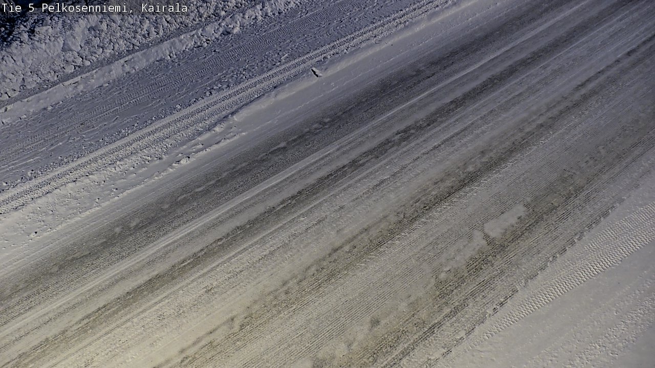 Weather Camera Image Road 5 Pelkosenniemi, Kairala, Pelkosenniemi, Lappi