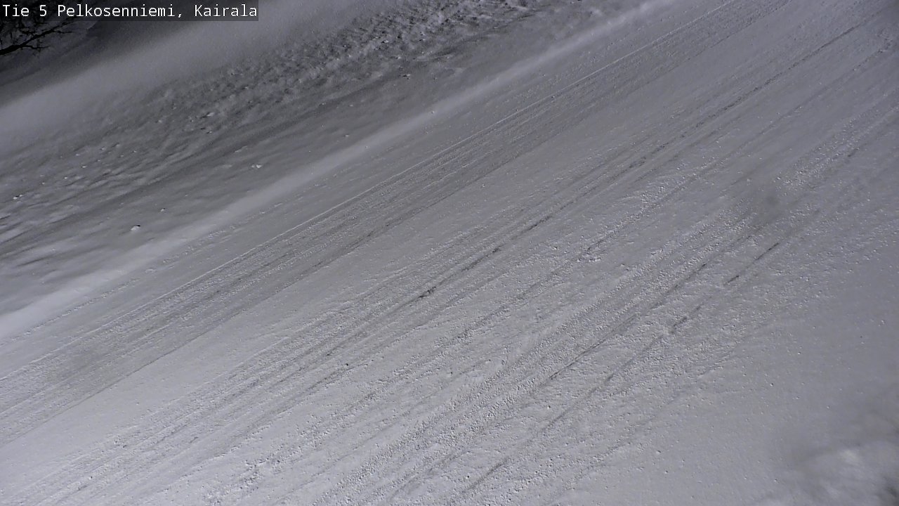 Weather Camera Image Road 5 Pelkosenniemi, Kairala, Pelkosenniemi, Lappi