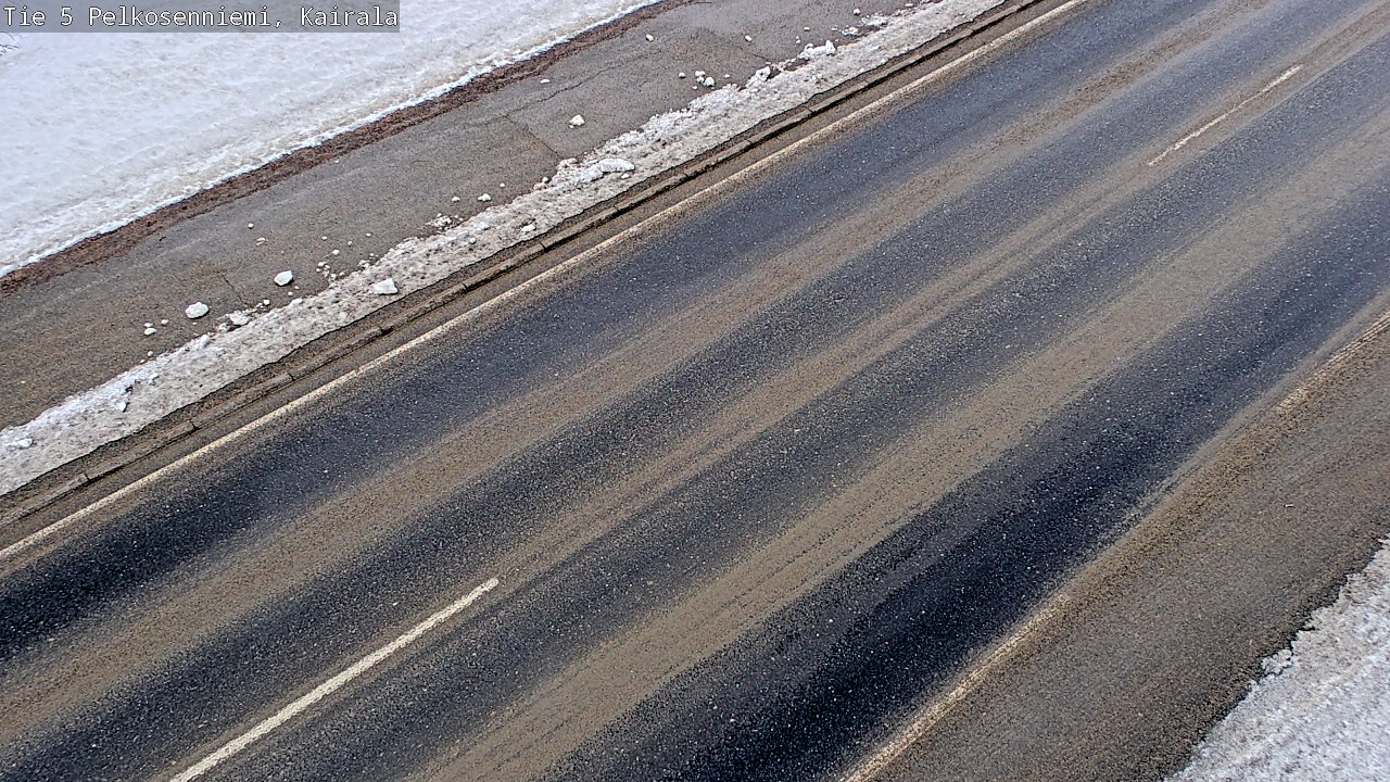 Weather Camera Image Road 5 Pelkosenniemi, Kairala, Pelkosenniemi, Lappi