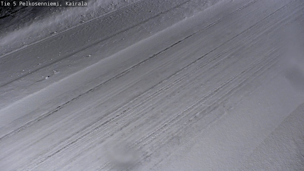 Weather Camera Image Road 5 Pelkosenniemi, Kairala, Pelkosenniemi, Lappi
