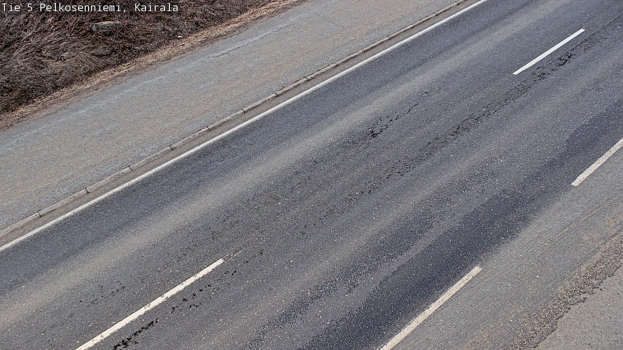 Weather Camera Image Väg 5 Pelkosenniemi, Kairala, Pelkosenniemi, Lappi