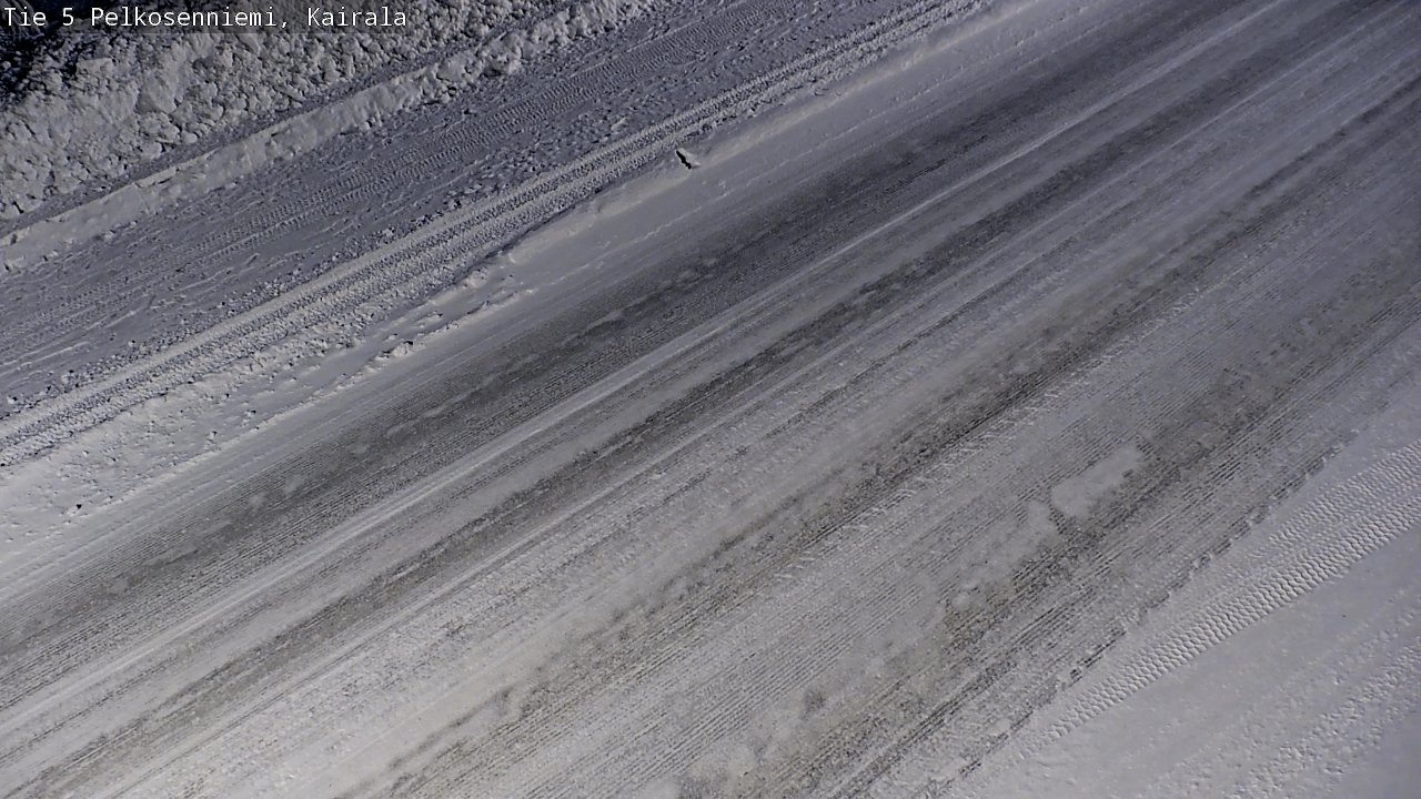 Weather Camera Image Road 5 Pelkosenniemi, Kairala, Pelkosenniemi, Lappi