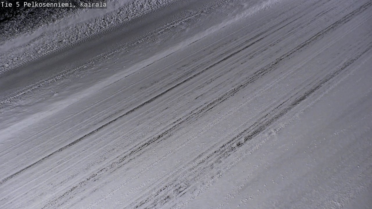 Weather Camera Image Road 5 Pelkosenniemi, Kairala, Pelkosenniemi, Lappi