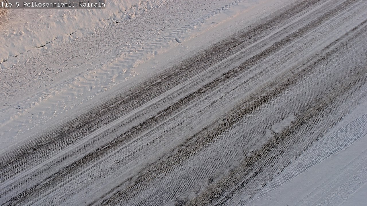 Weather Camera Image Road 5 Pelkosenniemi, Kairala, Pelkosenniemi, Lappi
