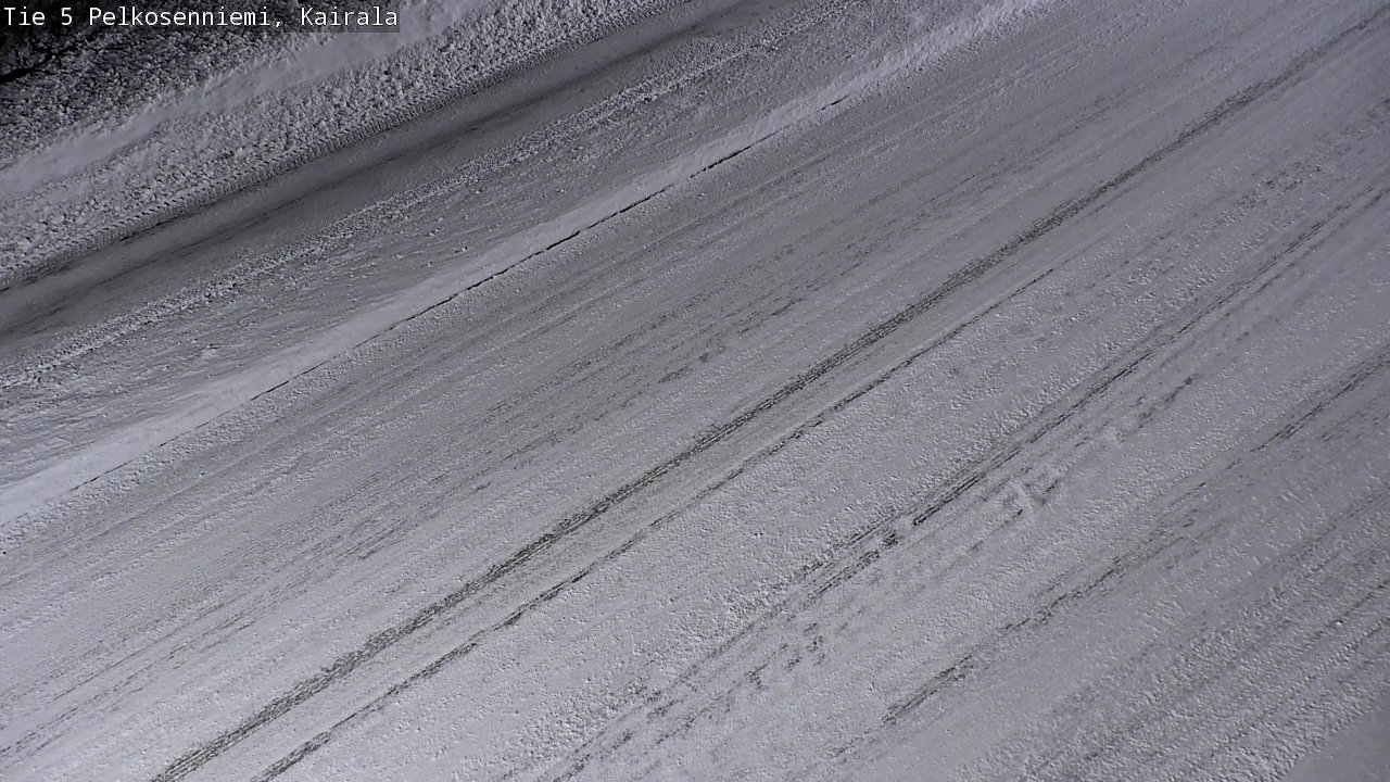 Weather Camera Image Road 5 Pelkosenniemi, Kairala, Pelkosenniemi, Lappi