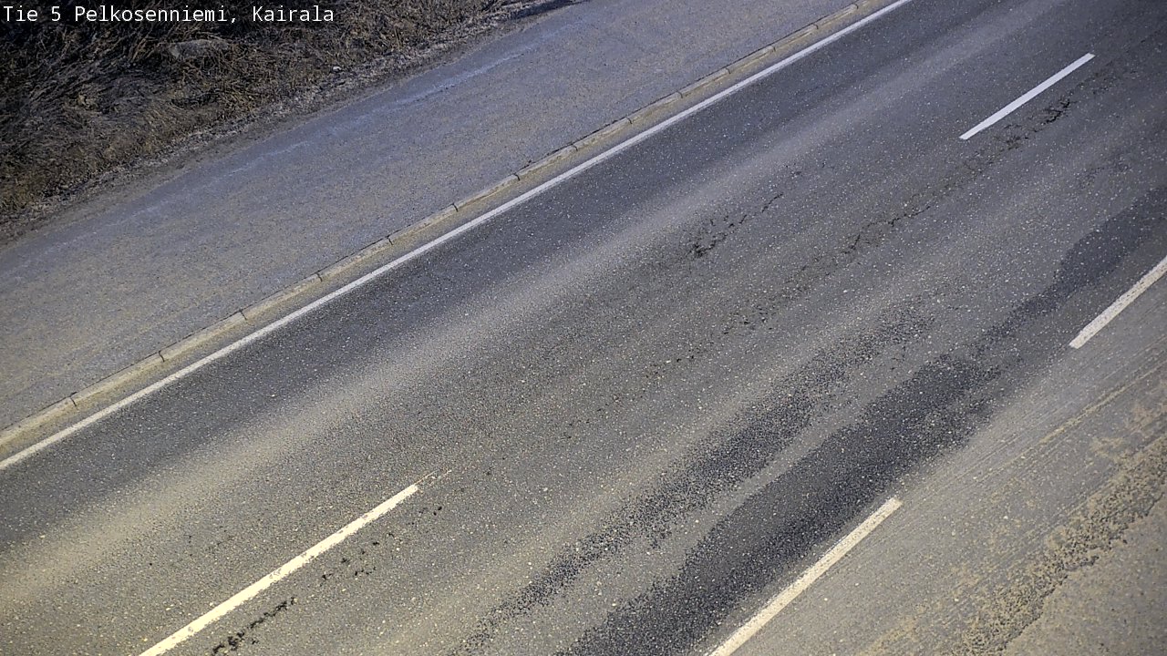 Weather Camera Image Väg 5 Pelkosenniemi, Kairala, Pelkosenniemi, Lappi
