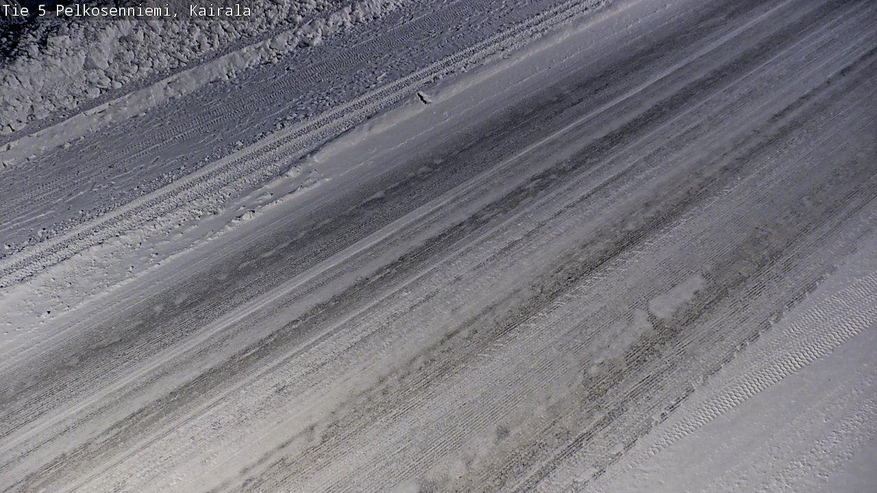 Weather Camera Image Road 5 Pelkosenniemi, Kairala, Pelkosenniemi, Lappi