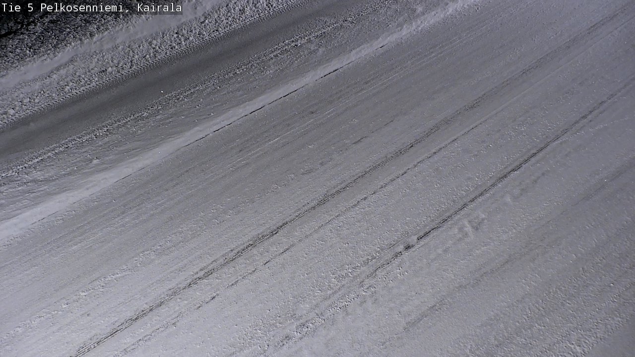 Weather Camera Image Road 5 Pelkosenniemi, Kairala, Pelkosenniemi, Lappi