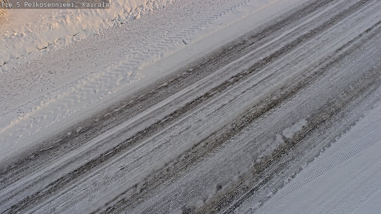 Weather Camera Image Road 5 Pelkosenniemi, Kairala, Pelkosenniemi, Lappi