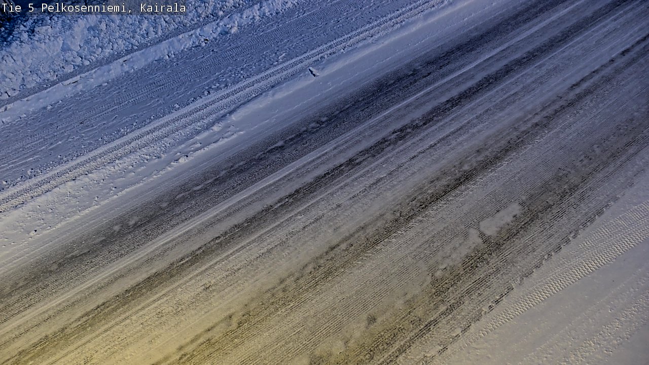 Weather Camera Image Road 5 Pelkosenniemi, Kairala, Pelkosenniemi, Lappi