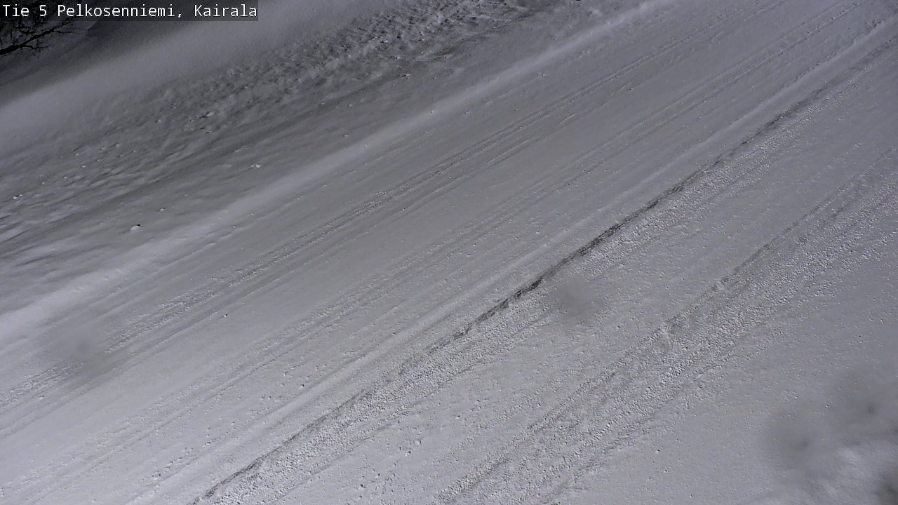 Weather Camera Image Road 5 Pelkosenniemi, Kairala, Pelkosenniemi, Lappi