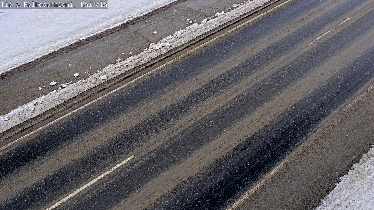 Weather Camera Image Road 5 Pelkosenniemi, Kairala, Pelkosenniemi, Lappi