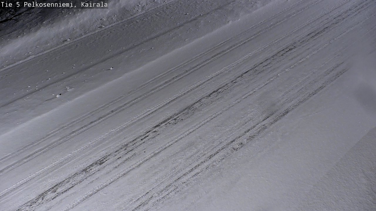Weather Camera Image Road 5 Pelkosenniemi, Kairala, Pelkosenniemi, Lappi