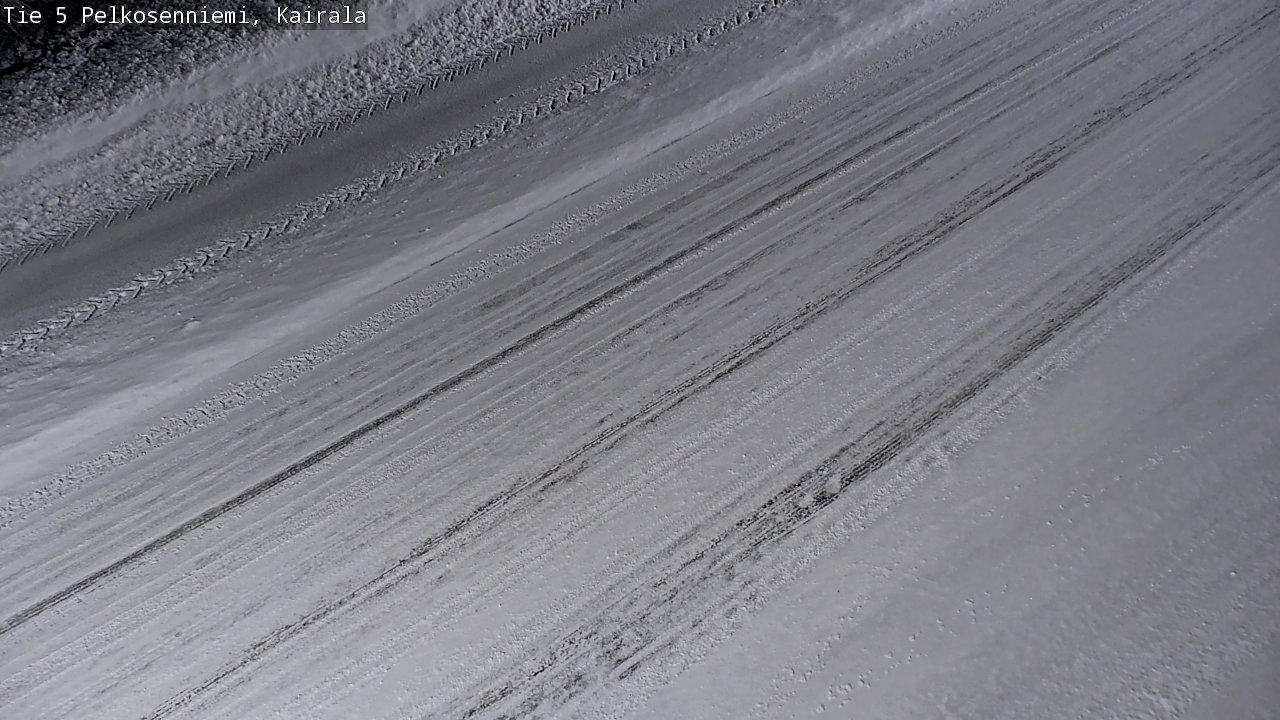 Weather Camera Image Road 5 Pelkosenniemi, Kairala, Pelkosenniemi, Lappi