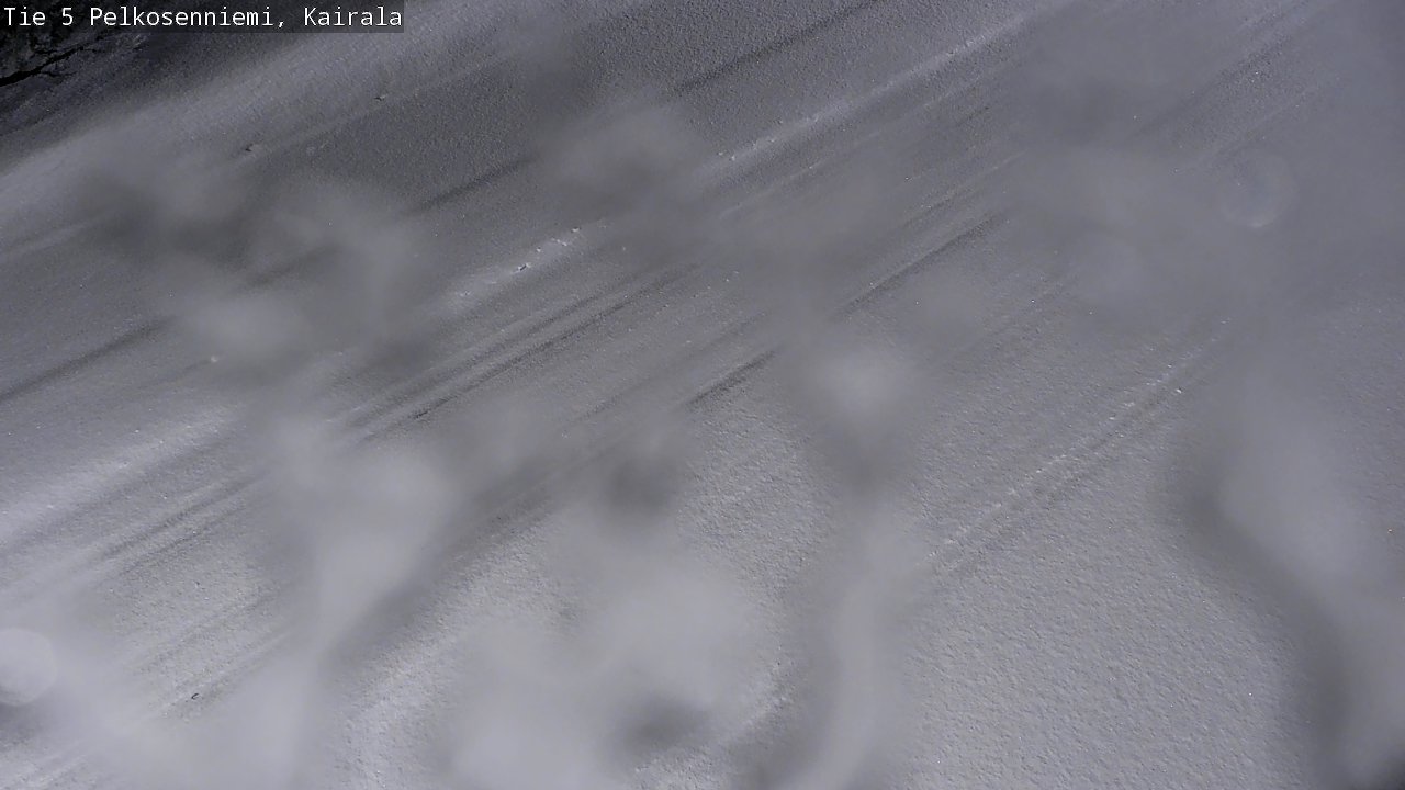 Weather Camera Image Road 5 Pelkosenniemi, Kairala, Pelkosenniemi, Lappi