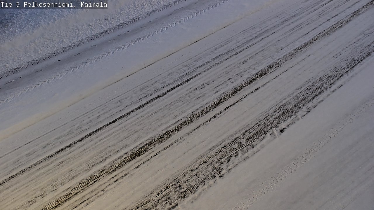 Weather Camera Image Road 5 Pelkosenniemi, Kairala, Pelkosenniemi, Lappi