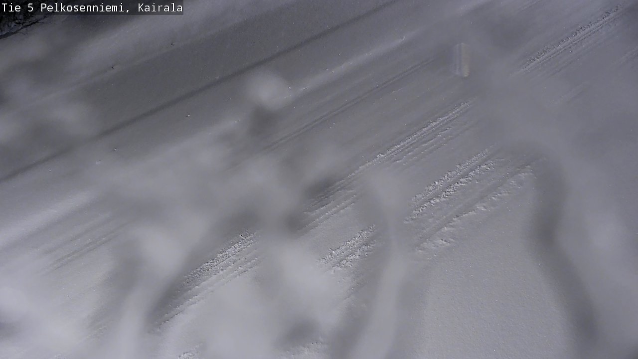 Weather Camera Image Road 5 Pelkosenniemi, Kairala, Pelkosenniemi, Lappi