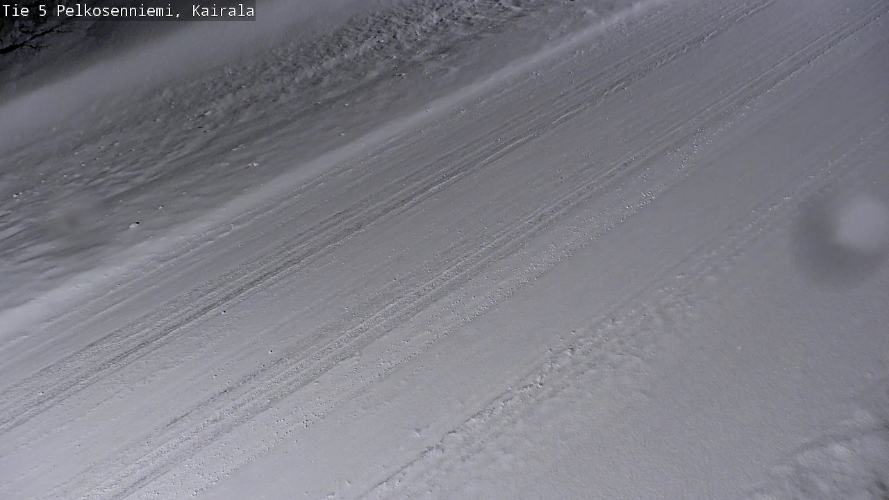 Weather Camera Image Road 5 Pelkosenniemi, Kairala, Pelkosenniemi, Lappi