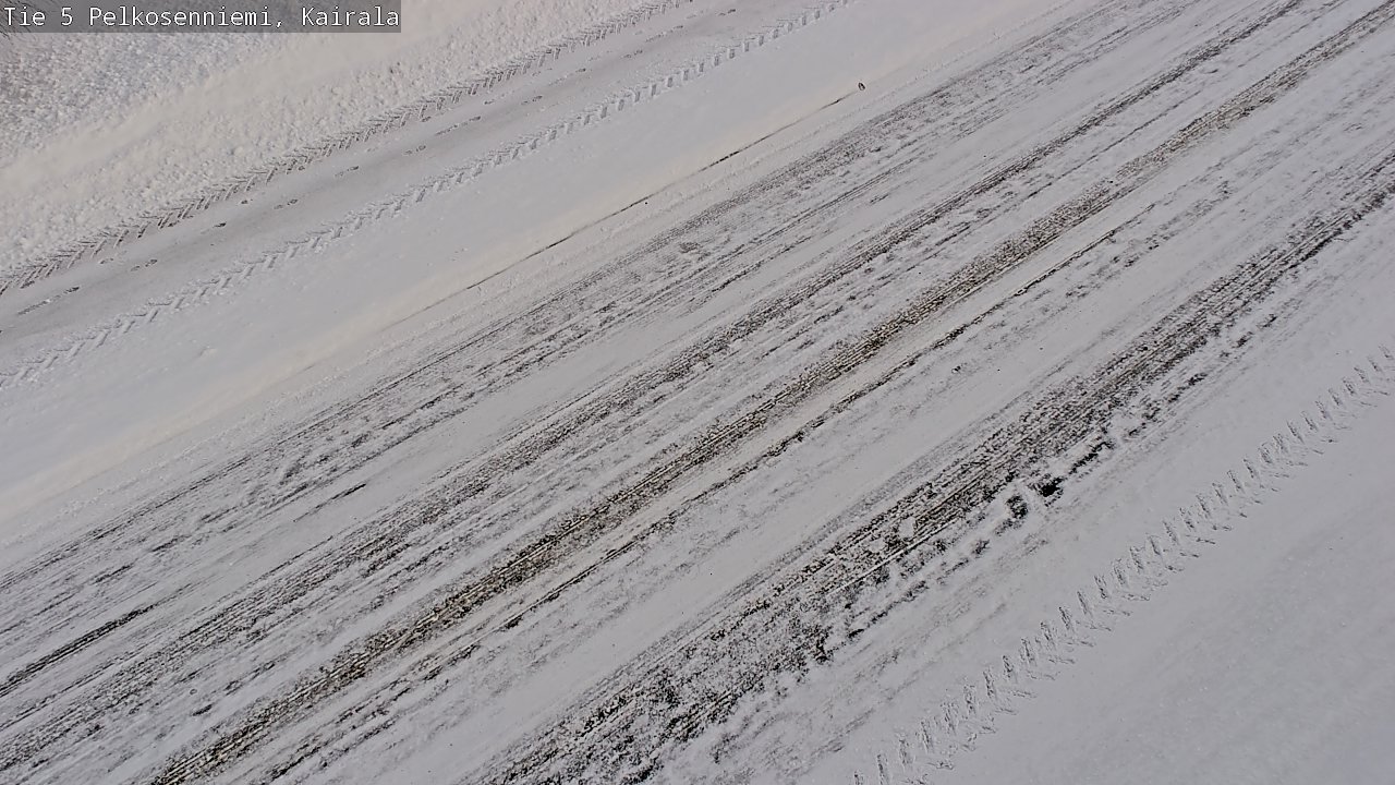 Weather Camera Image Road 5 Pelkosenniemi, Kairala, Pelkosenniemi, Lappi