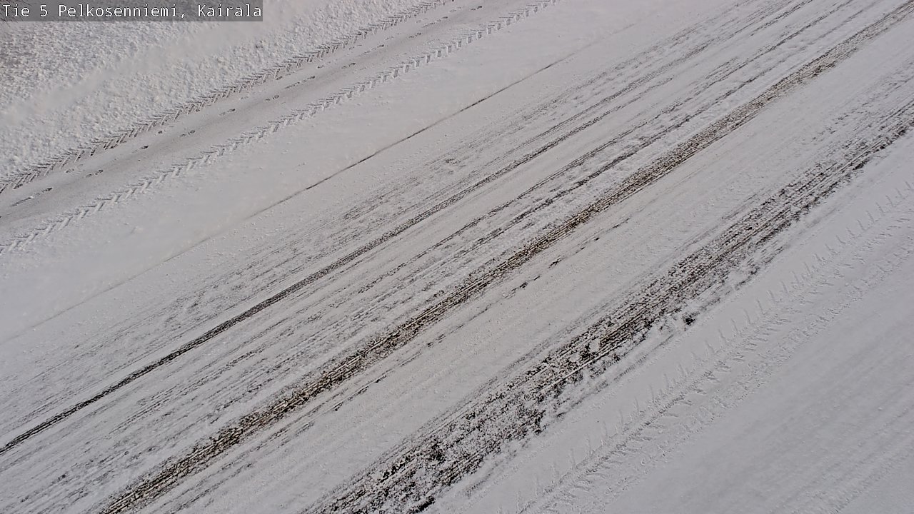 Weather Camera Image Road 5 Pelkosenniemi, Kairala, Pelkosenniemi, Lappi
