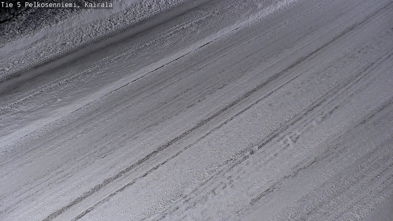 Weather Camera Image Road 5 Pelkosenniemi, Kairala, Pelkosenniemi, Lappi