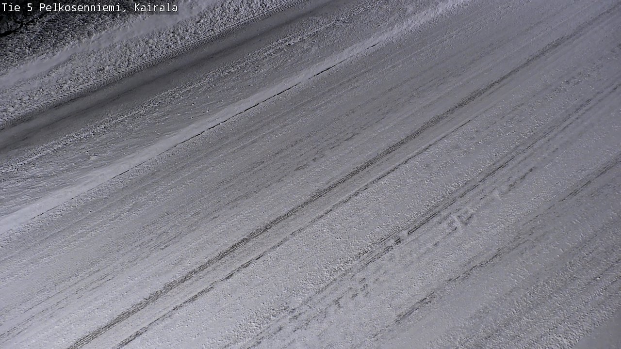Weather Camera Image Road 5 Pelkosenniemi, Kairala, Pelkosenniemi, Lappi