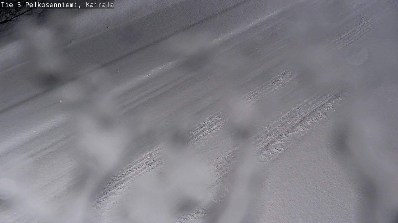 Weather Camera Image Road 5 Pelkosenniemi, Kairala, Pelkosenniemi, Lappi