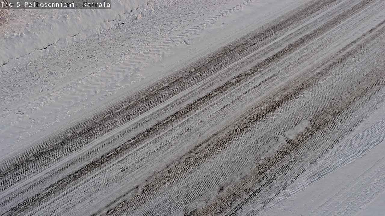 Weather Camera Image Road 5 Pelkosenniemi, Kairala, Pelkosenniemi, Lappi