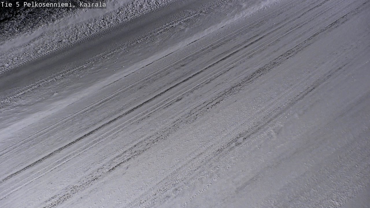 Weather Camera Image Road 5 Pelkosenniemi, Kairala, Pelkosenniemi, Lappi