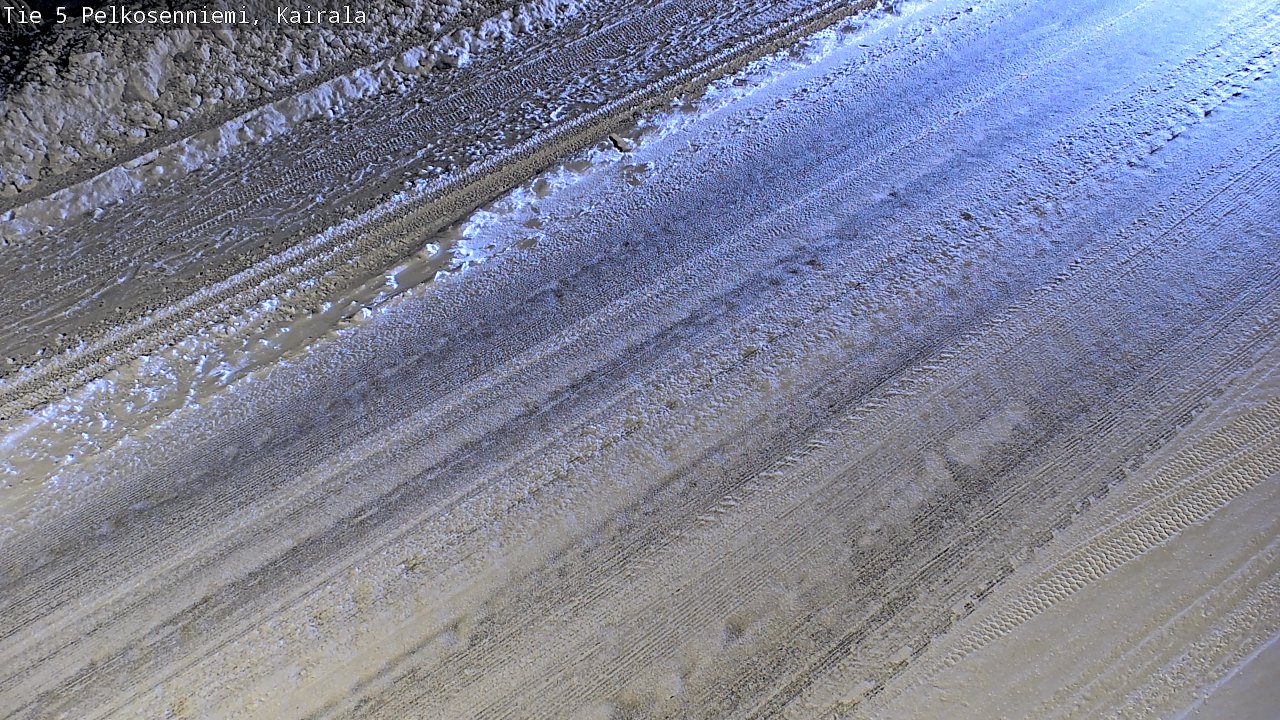 Weather Camera Image Road 5 Pelkosenniemi, Kairala, Pelkosenniemi, Lappi