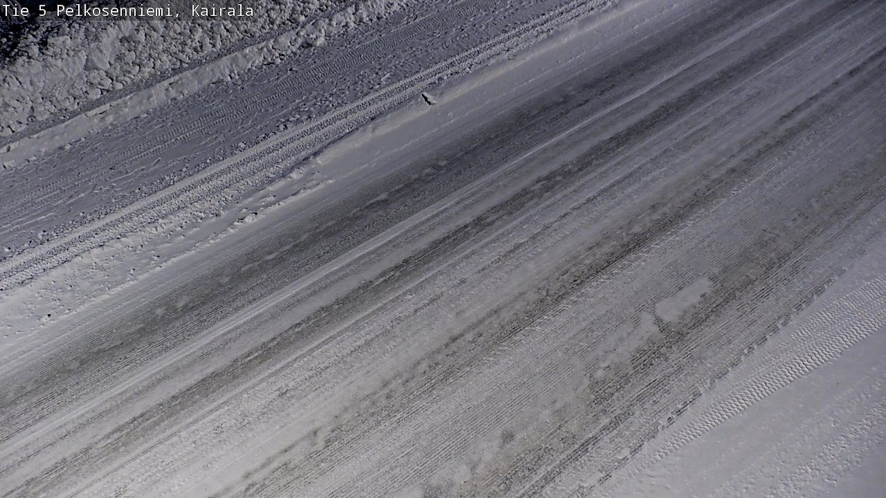Weather Camera Image Road 5 Pelkosenniemi, Kairala, Pelkosenniemi, Lappi