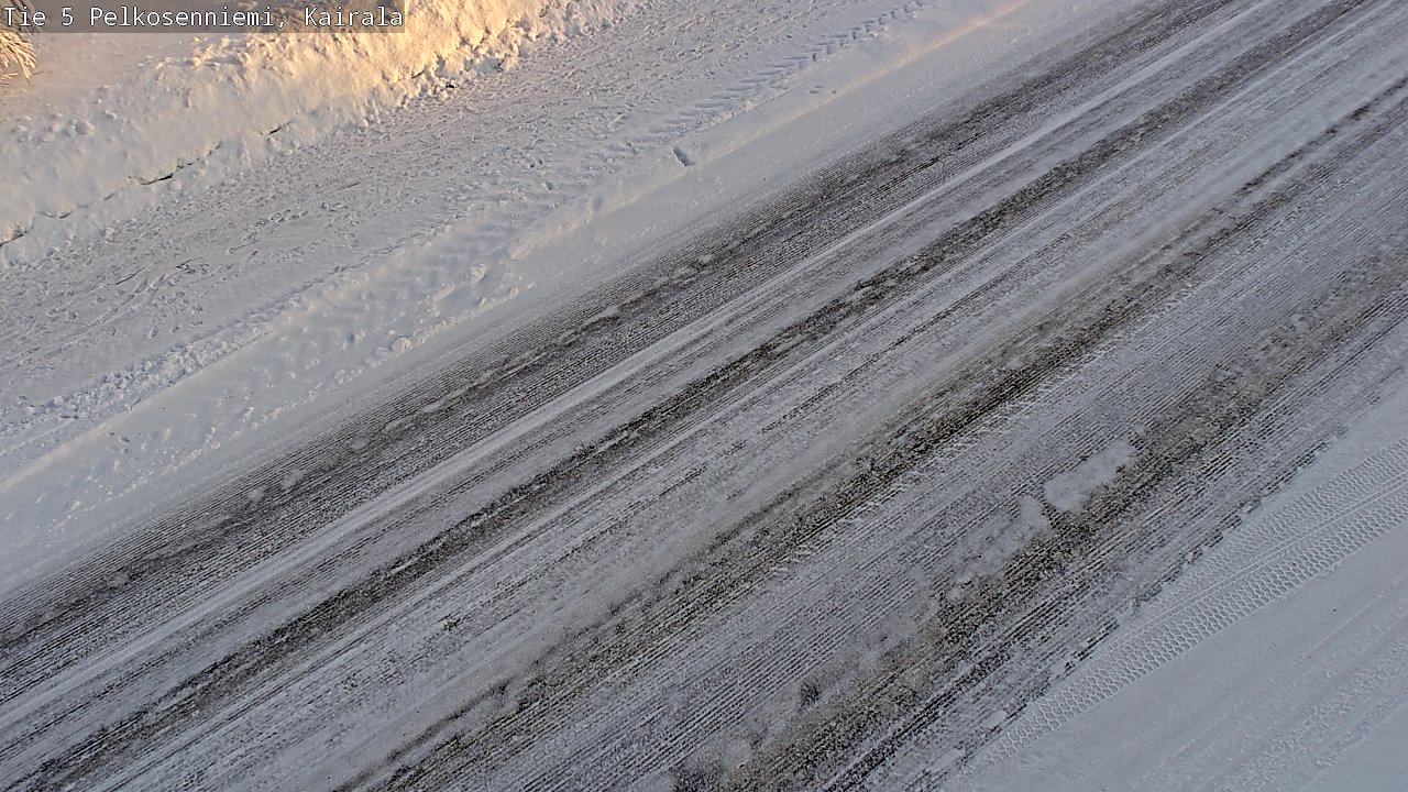 Weather Camera Image Road 5 Pelkosenniemi, Kairala, Pelkosenniemi, Lappi